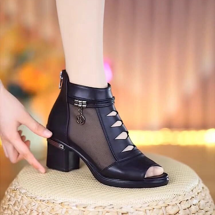 ✨Puha bőr középsarkú szandál👡