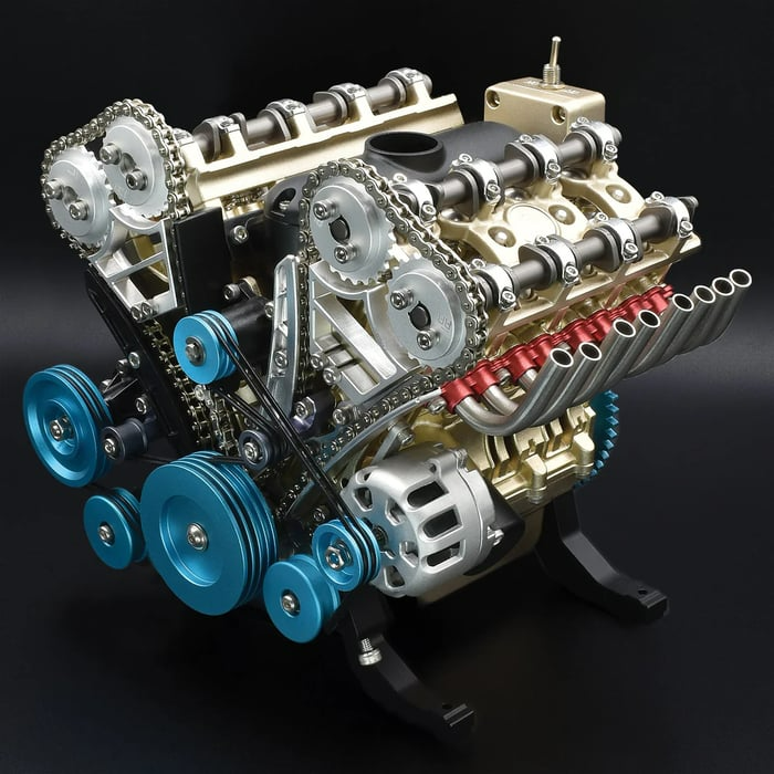 đTeach V8 fĂ©m mechanikus összeszerelĂ©s barkĂĄcs autĂłmotor modellkĂ©szlet (3 Ă©v garancia)