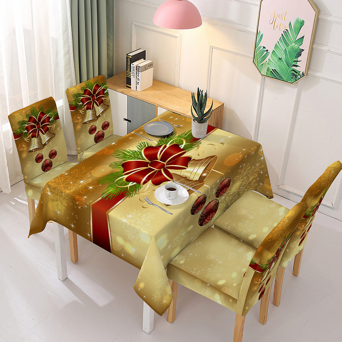 (⛄Early Christmas Action - 49% OFF🎄) Karácsonyi székdísz terítővel