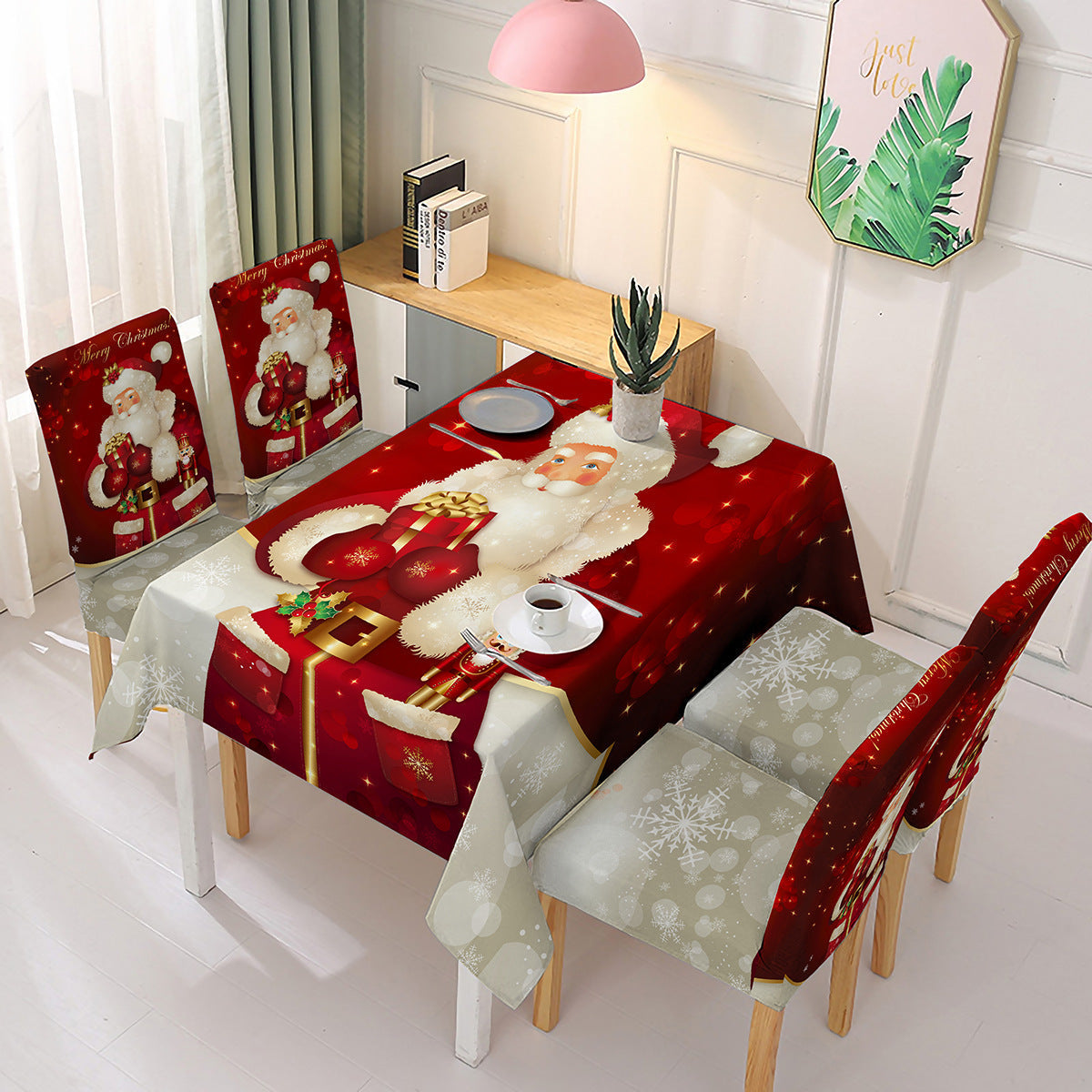 (⛄Early Christmas Action - 49% OFF🎄) Karácsonyi székdísz terítővel