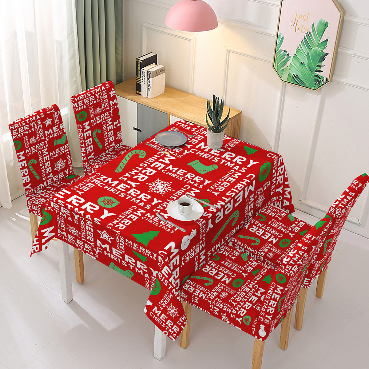 (⛄Early Christmas Action - 49% OFF🎄) Karácsonyi székdísz terítővel