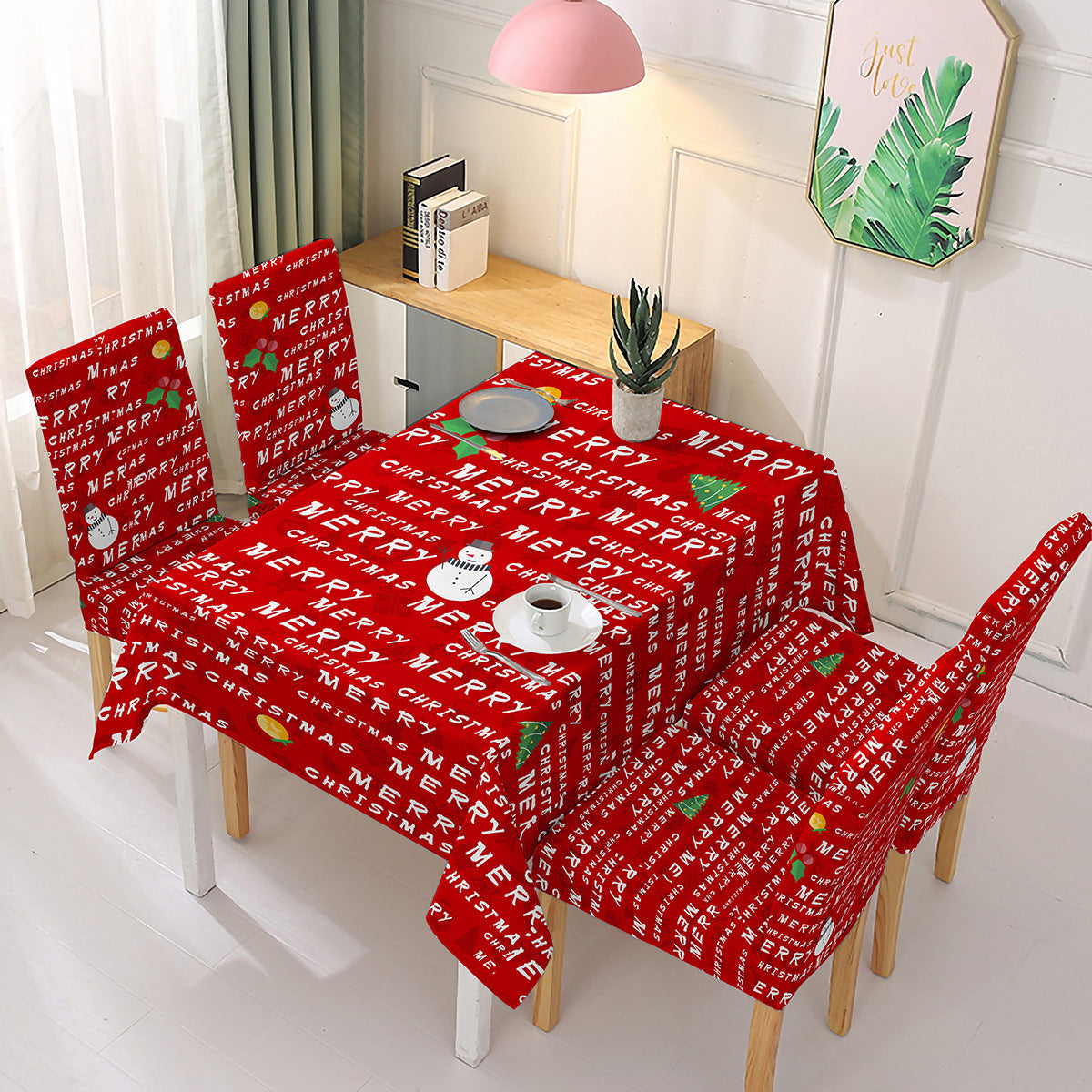(⛄Early Christmas Action - 49% OFF🎄) Karácsonyi székdísz terítővel