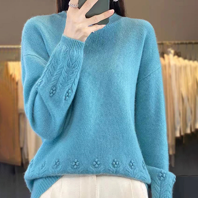 đNĆi kötött monokrĂłm retro stĂlusĂș pulĂłver
