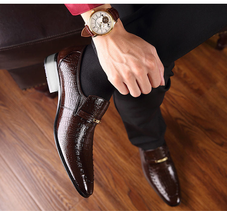 🐊👞Kézzel készített olasz férfi bőrcipők