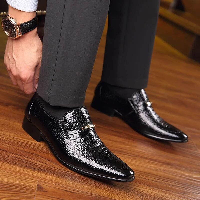 🐊👞Kézzel készített olasz férfi bőrcipők
