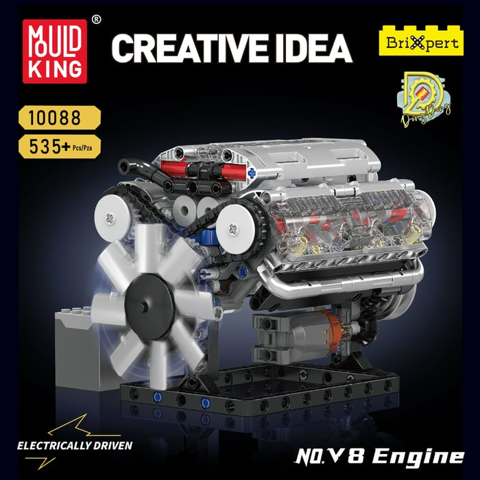 đTeach V8 fĂ©m mechanikus összeszerelĂ©s barkĂĄcs autĂłmotor modellkĂ©szlet (3 Ă©v garancia)