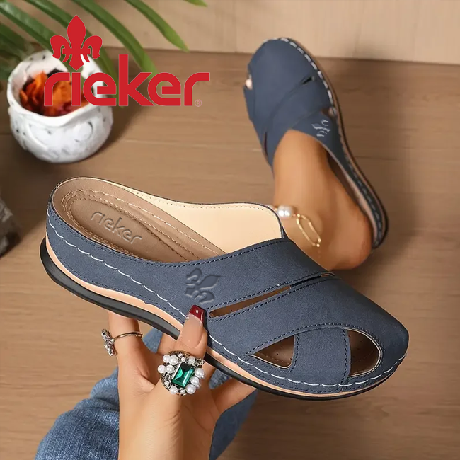 đ„RIEKER@2025 NĆi Ă©ksarkĂș szandĂĄl kerek orrĂș, platformos