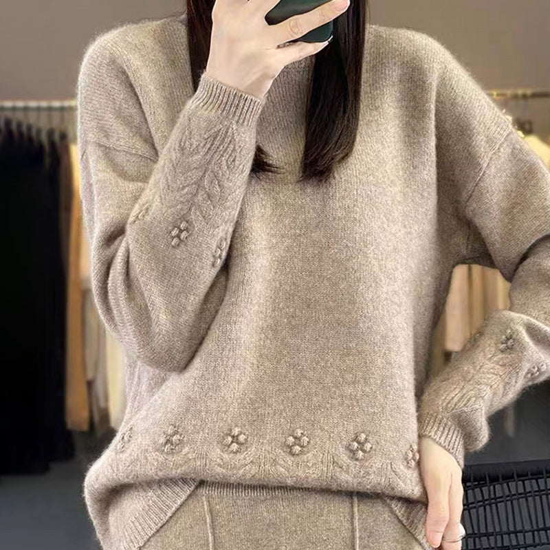 đNĆi kötött monokrĂłm retro stĂlusĂș pulĂłver