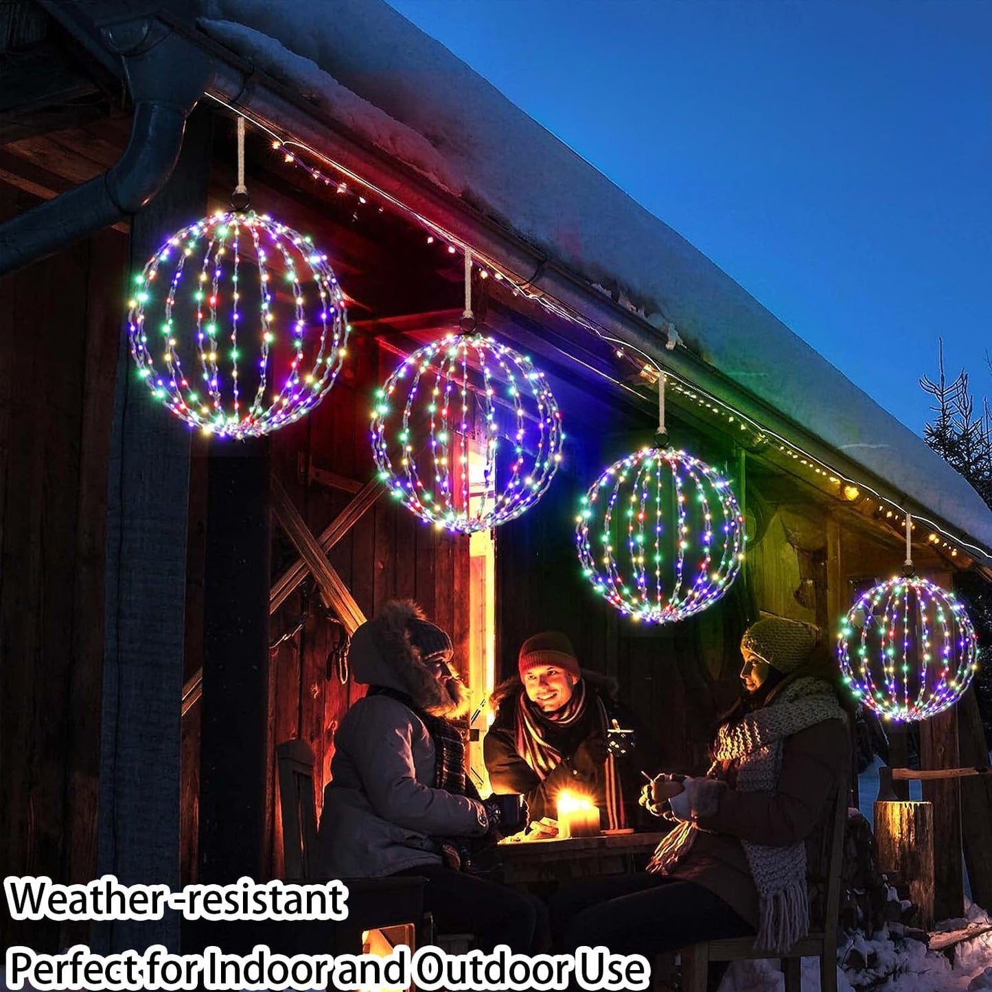 🎅Karácsonyi promóció 2024🔥 Tartós, vízálló, tartós, könnyű és fényes gömblámpa