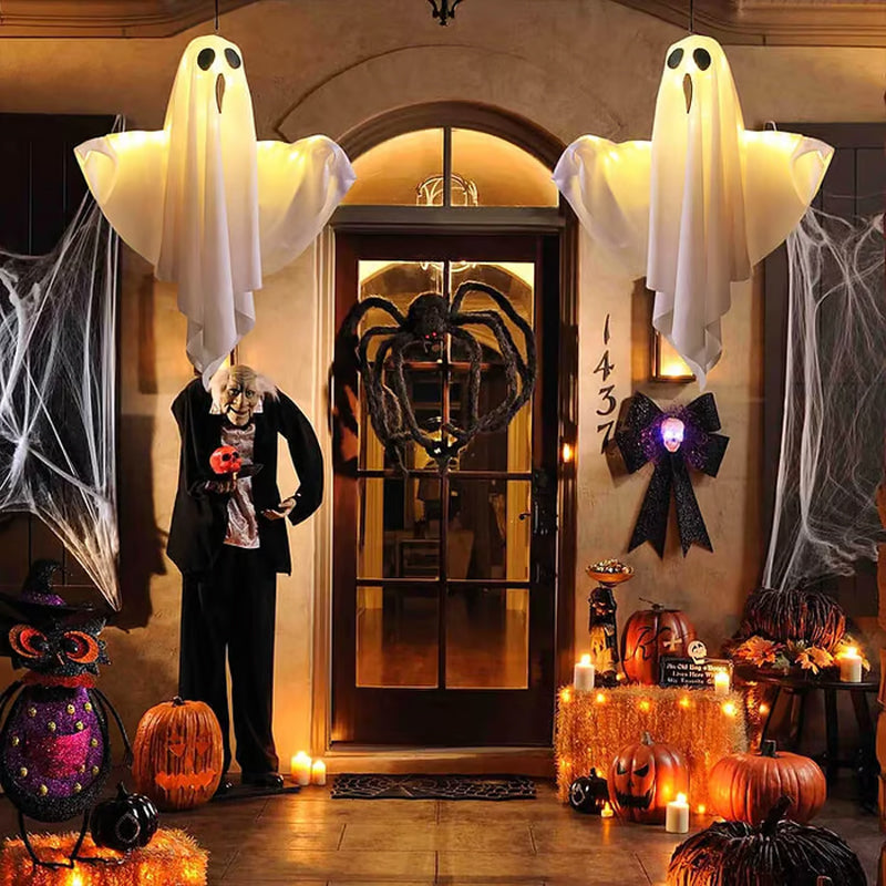👻👻Halloween akció 49% kedvezménnyel🎃Világító szellem csillár halloweeni partidekorációhoz