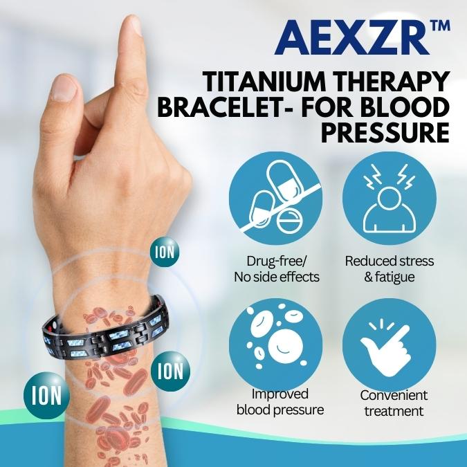 AEXZR™ titánterápiás karkötő – vérnyomáscsökkentő, zsírölő
