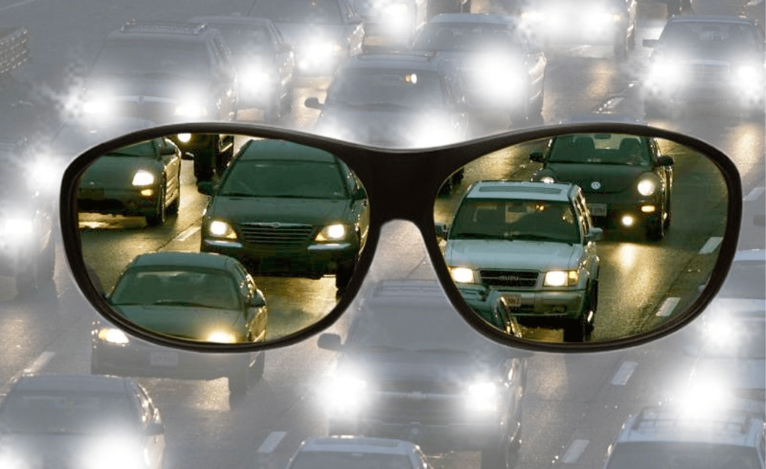 😎Fényszóró szemüveg "GlareCut" technológiával (Biztonságosan vezessen éjszaka)