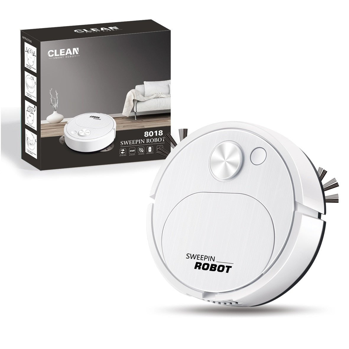 2023 Seprő Robot Porszívó Felmosás 3 az 1-ben Smart Wireless 1499Pa