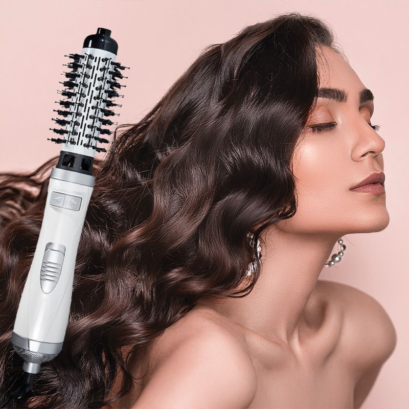 🔥 Modelador de ar quente 3 em 1 e secador de cabelo rotativo para cabelos secos, cacheados e lisos💞