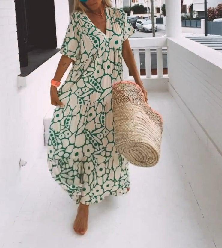 🌸2024 új virágos nyári női ruhák mindennapi viseletre👗