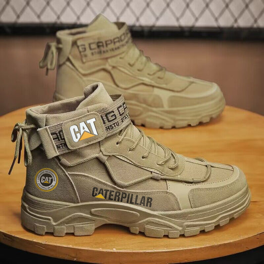 A CAT® férfi szabadtéri cipők lélegzőek, kényelmesek, csúszásmentesek és kopásállóak.