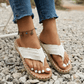 🔥Nyári kiárusítás 50%✨⛱️Női Bohemian Charm Stílusos nyári lapos szandálok