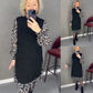 🔥[S-5XL]👗Divatos, kényelmes és meleg virágos ruha őszre és télre