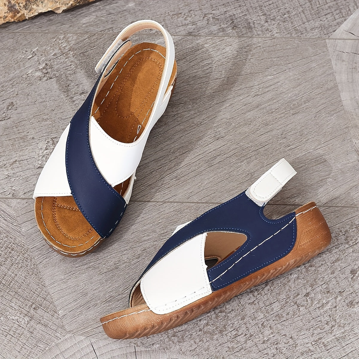👡【36-43】Új és stílusos szandál kontrasztos színekben