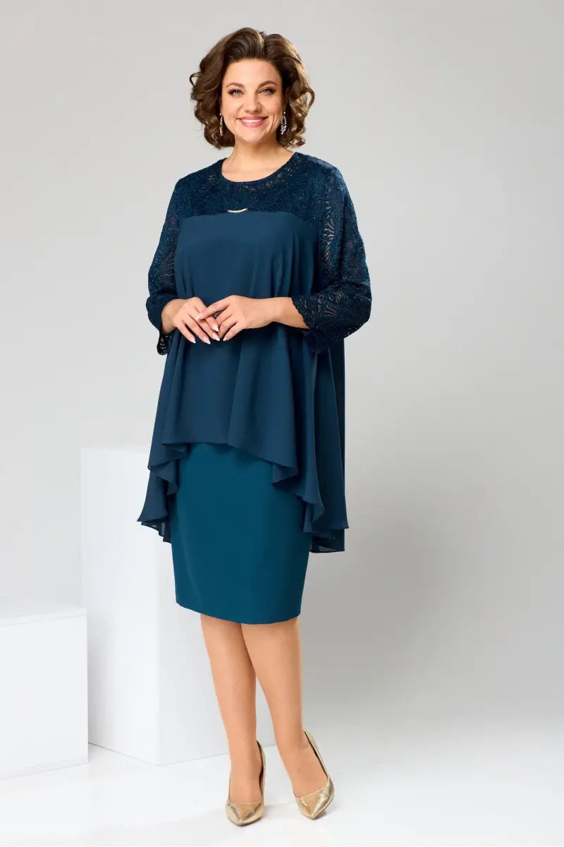 😍[S-5XL]Csodás molett őszi ruha