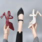 Wysokie szpilki z miękkiej skóry👠