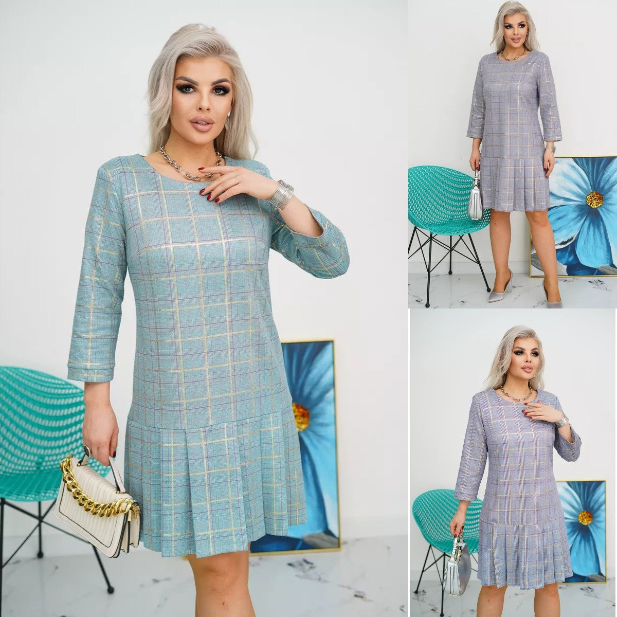 🔥[S-5XL]💜💚Kiváló minőségű divatos ruha