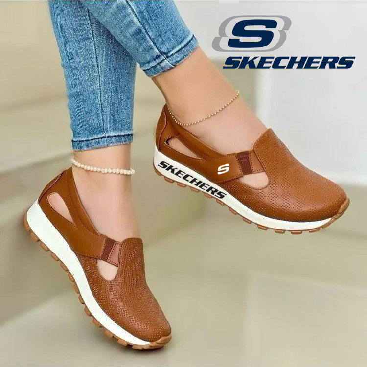 2025-ös új, kényelmes Skechers női cipők tépőzárral, tavaszi és nyári viseletre alkalmasak.