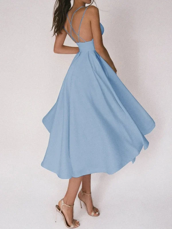 (💕NYÁRI HOT AKCIÓ)💃Elegáns fűzős V-nyakú ruha👗💐