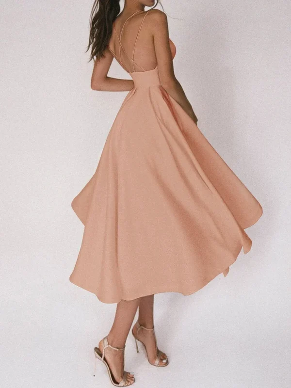 (💕NYÁRI HOT AKCIÓ)💃Elegáns fűzős V-nyakú ruha👗💐