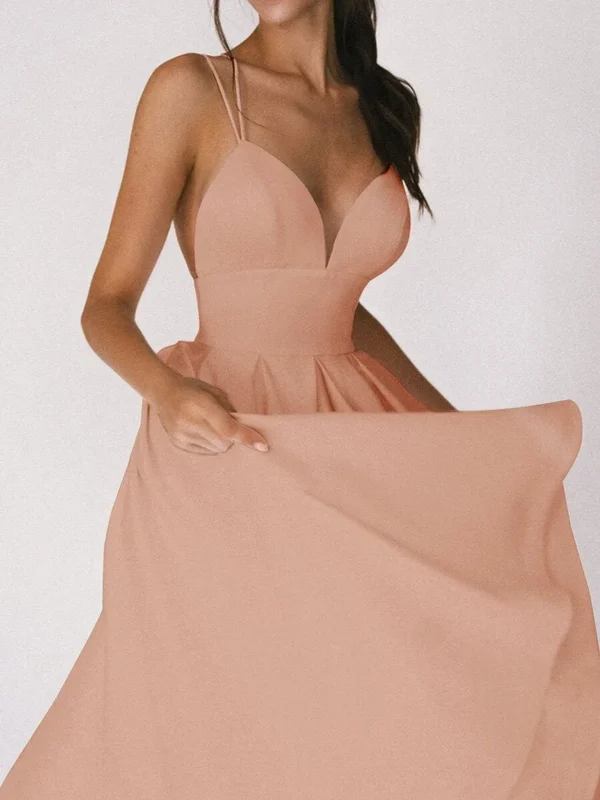 (💕NYÁRI HOT AKCIÓ)💃Elegáns fűzős V-nyakú ruha👗💐