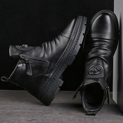 🎁[Legjobb ajándék] Klasszikus férfi bőrcipő oldalsó cipzárral👞