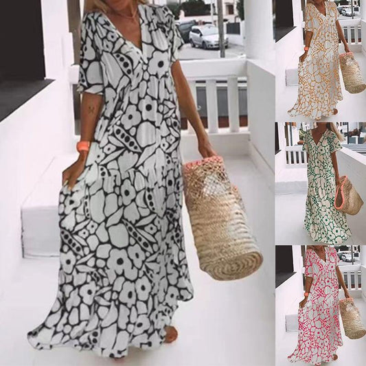 🌸2024 új virágos nyári női ruhák mindennapi viseletre👗