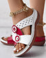 🔥Nyári Colorblock Peep Toe Platform Wedge papucs